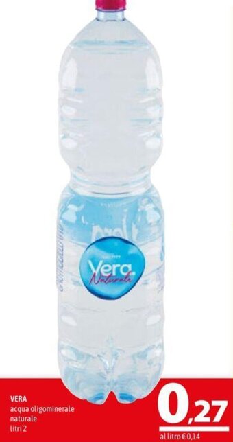 A&O VERA acqua oligominerale naturale litri 2 offerta