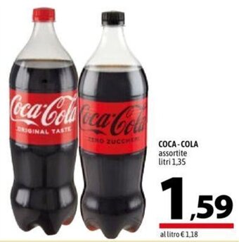 A&O COCA-COLA assortite litri 1,35 offerta