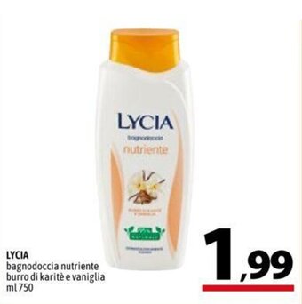 LYCIA bagnodoccia nutriente burro di karitè e vaniglia ml 750