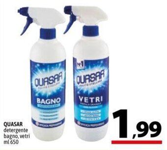 A&O QUASAR detergente bagno, vetri ml 650 offerta