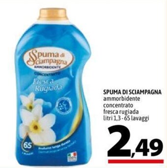 A&O SPUMA DI SCIAMPAGNA ammorbidente concentrato litri 1,3-65 lavaggi offerta