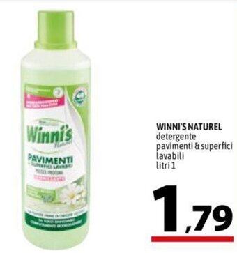 A&O WINNI'S NATUREL detergente pavimenti & superfici lavabili litri 1 offerta