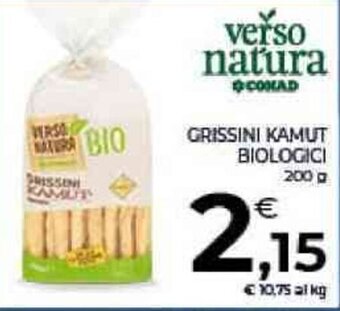 Conad GRISSINI KAMUT BIOLOGICI 200 g offerta