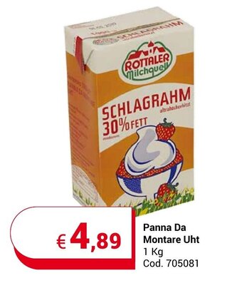 Panna Da Montare Uht 1 Kg