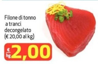 Filone di tonno a tranci decongelato