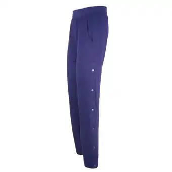 Decathlon Pantaloni uomo fitness cotone con bottoni laterali blu offerta