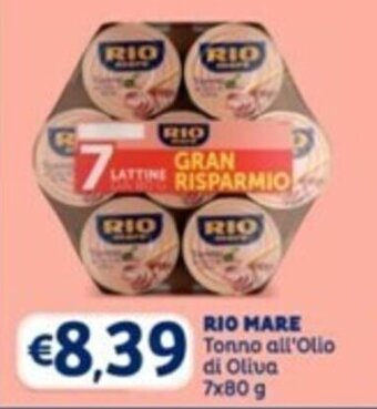 RIO MARE Tonno all'Olio di Oliva 7x80 g