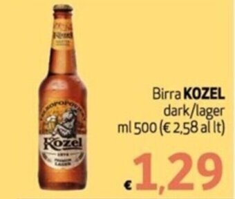 SuperW Birra KOZEL dark/lager ml 500 offerta