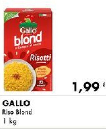 Iper Tosano GALLO Riso Blond 1 kg offerta