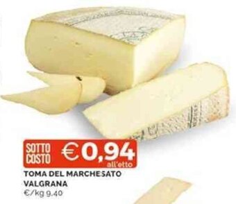 Mercatò TOMA DEL MARCHESATO VALGRANA offerta