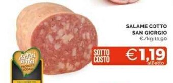 Mercatò SALAME COTTO SAN GIORGIO offerta