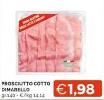 Mercatò PROSCIUTTO COTTO gr.140 offerta