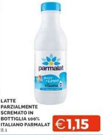 Mercatò LATTE PARZIALMENTE SCREMATO IN BOTTIGLIA 100% ITALIANO PARMALAT LT.1 offerta
