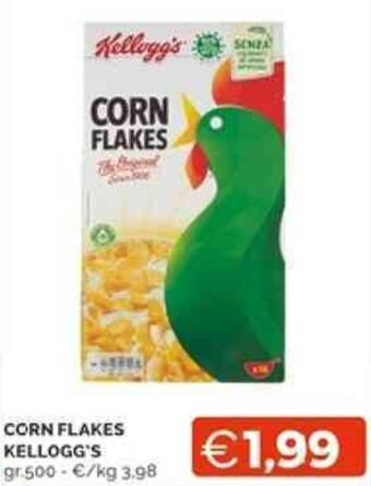 Mercatò CORN FLAKES KELLOGG'S gr.500 offerta