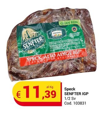 Centro Cash Speck SENFTER IGP 1/2 Sv offerta