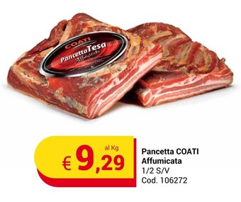 Centro Cash Pancetta COATI Affumicata 1/2 S/V offerta