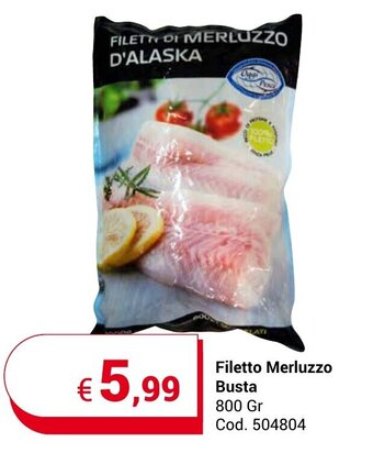 Centro Cash Filetto Merluzzo Busta 800 Gr offerta