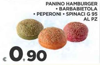 Deco Supermercati PANINO HAMBURGER • BARBABIETOLA • PEPERONI • SPINACI G 95 offerta