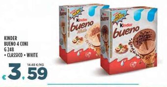 Deco Supermercati KINDER BUENO 4 CONI G 248 offerta