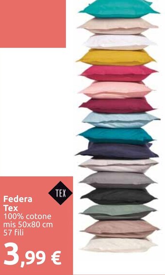 Carrefour Federa Tex 100% cotone mis 50x80 cm 57 fili offerta