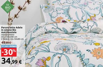 Parure letto Adele in cotone Bio matrimoniale
