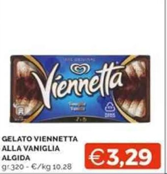 Mercatò GELATO VIENNETTA ALLA VANIGLIA ALGIDA gr 320 offerta