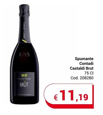 Centro Cash Spumante Contadi Castaldi Brut 75 Cl offerta