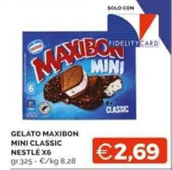 Mercatò GELATO MAXIBON MINI CLASSIC NESTLÉ X6 gr 325 offerta