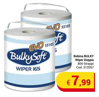 Centro Cash Bobina BULKY Wiper Doppia 800 Strappi offerta
