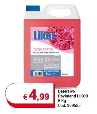 Centro Cash Detersivo Pavimenti LIKOR 5 kg offerta