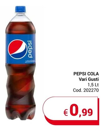 Centro Cash PEPSI COLA Vari Gusti 1,5 Lt offerta
