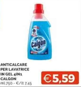 Mercatò ANTICALCARE PER LAVATRICE IN GEL 4IN1 CALGON ml 750 offerta