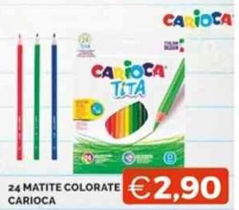 24 MATITE COLORATE CARIOCA