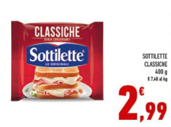 Conad SOTTILETTE CLASSICHE 400 g offerta