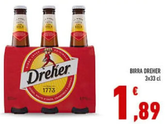 Conad BIRRA DREHER 3x33 cl offerta