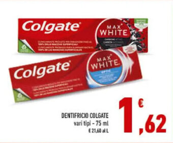Conad DENTIFRICIO COLGATE vari tipi - 75 ml offerta