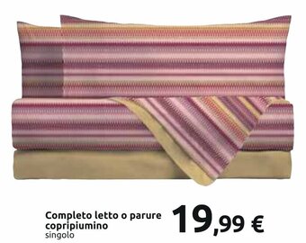 Carrefour Completo letto o parure copripiumino offerta