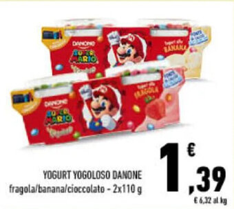 Conad YOGURT YOGOLOSO DANONE 2 x 110 g offerta