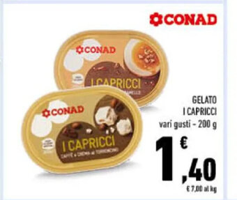 Conad GELATO I CAPRICCI 200 g offerta