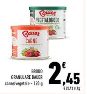 Conad BRODO GRANULARE BAUER 120 g offerta