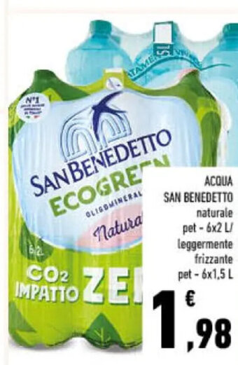 Conad ACQUA SAN BENEDETTO 6x2 L/6x1,5 l offerta