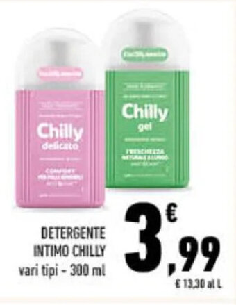Conad DETERGENTE INTIMO CHILLY vari tipi - 300 ml offerta