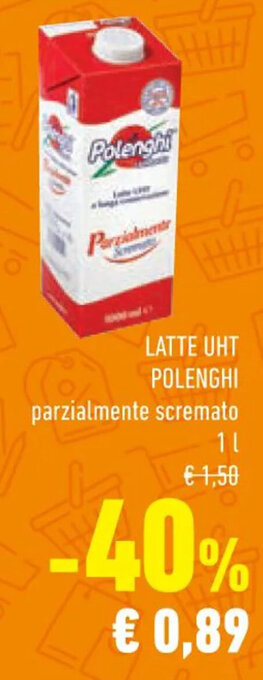 Conad LATTE UHT POLENGHI 1 l offerta