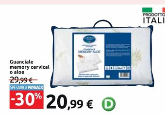 Carrefour Guanciale memory cervical o aloe offerta