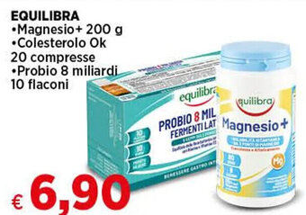 Coop EQUILIBRA •Magnesio+ 200 g Probio 6 milliardi 10 flaconi offerta
