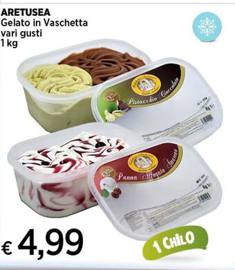 ARETUSEA Gelato in Vaschetta vari gusti 1 kg