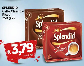 Coop SPLENDID Caffè Classico/ Ricco 250 g x2 offerta