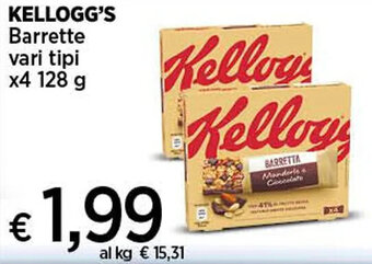 Coop KELLOGG'S Barrette vari tipi x4 128 g offerta
