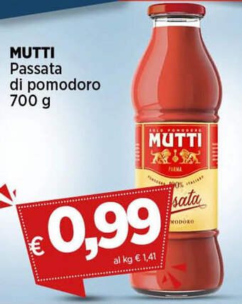 Coop MUTTI Passata di pomodoro 700 g offerta