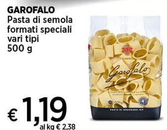 Coop GAROFALO Pasta di semola formati speciali vari tipi 500 g offerta